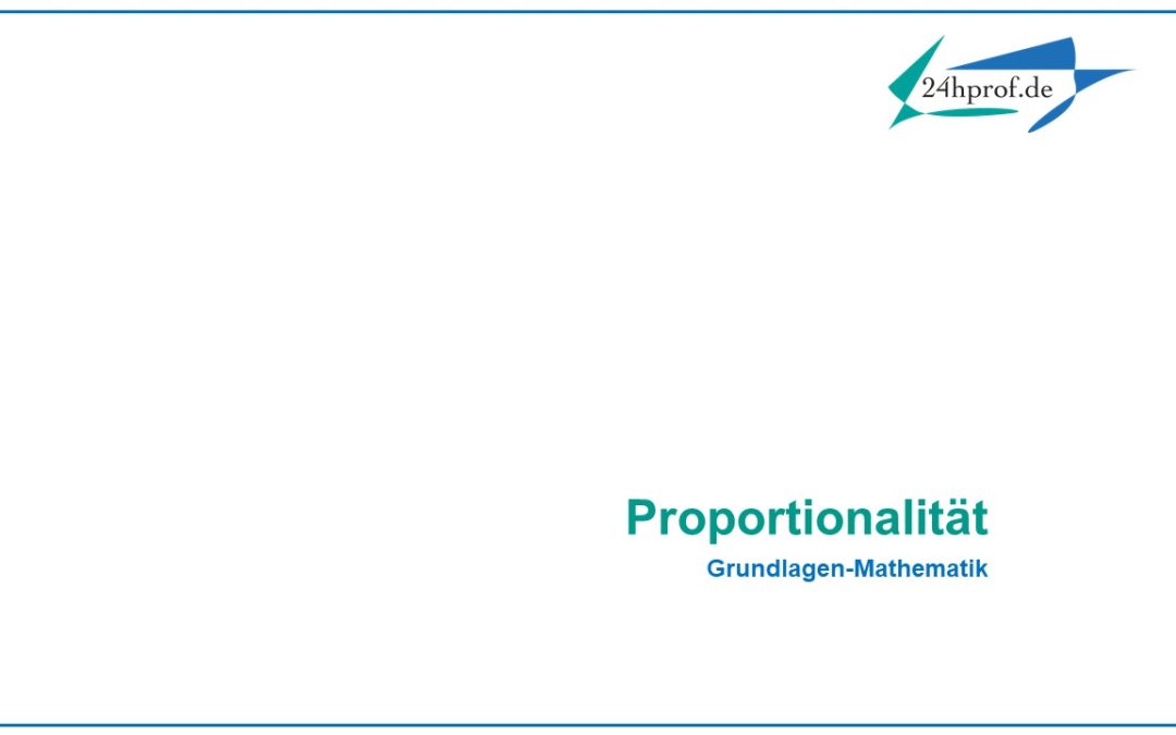 Was sind direktproportionale und reziproke Zusammenhänge?