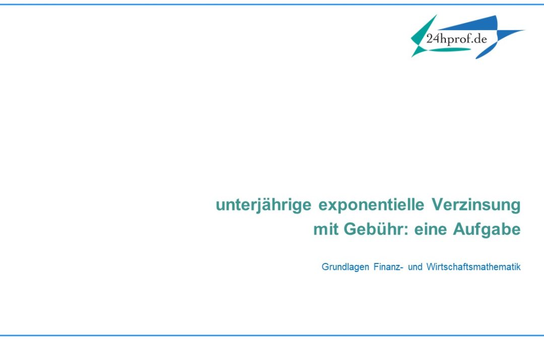 Mit welchem Agio wurde bei diesem Effektivzins gerechnet?