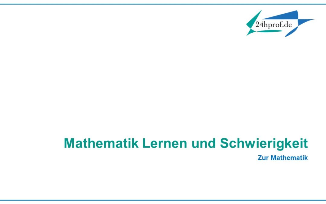 Mathematik und Lernen