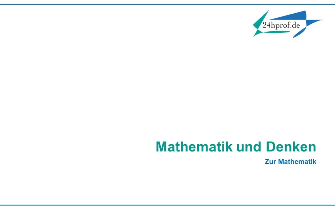 Mathematik und Denken