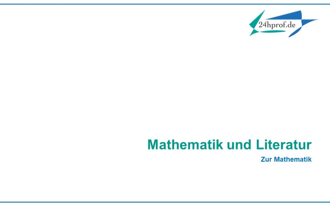 Mathematik und Literatur